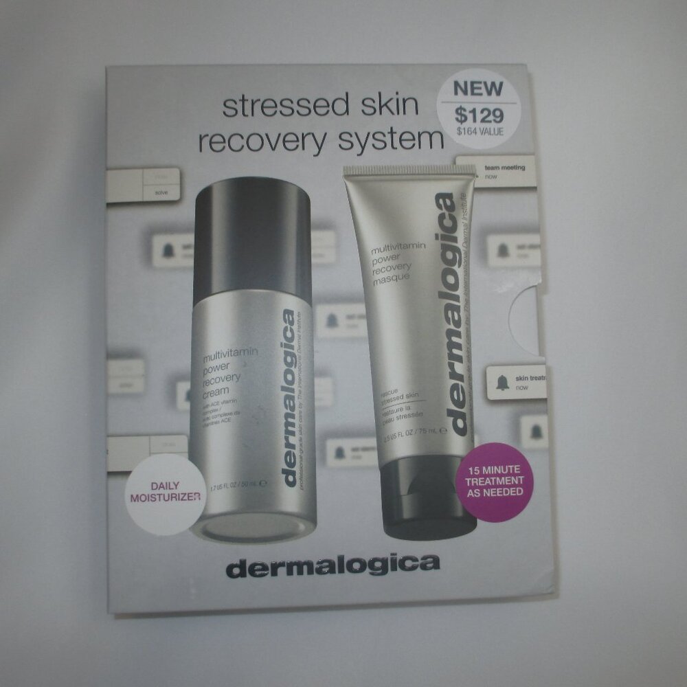 dermalogica Stressed Skin Recovery System Cream & Mask Brand New In Box Sealed